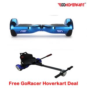 Blue Hoverboard Segway and free go racer hoverkart